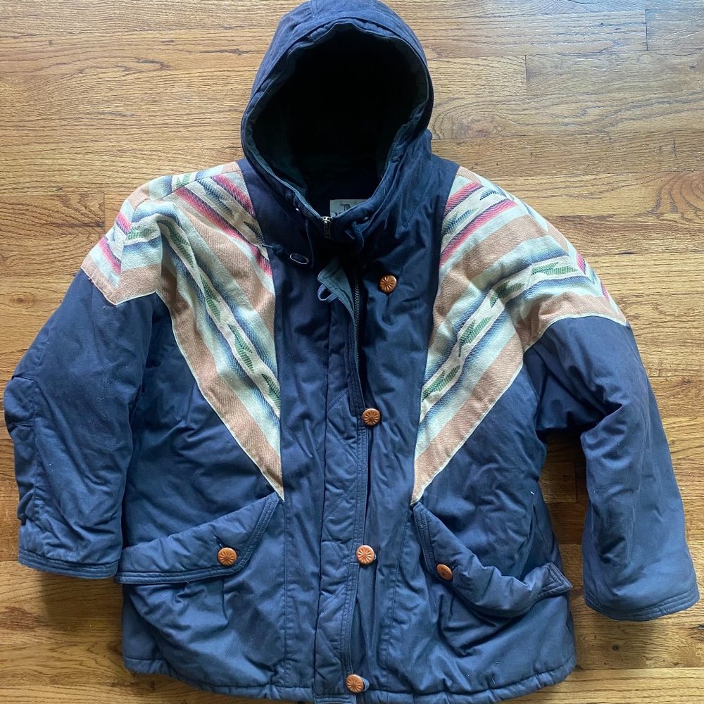 Vintage 90's Mulberry Street Pattern Coat (Waterproof)